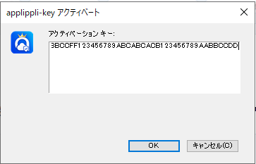 アクティベート画面